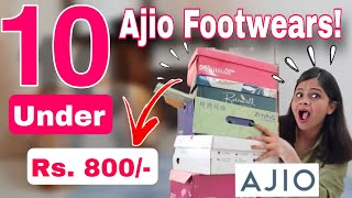 Huge Ajio Footwear Haul 2024 ❤️Trending Must Haves Statement Heels  Kamna Sharma ajio [upl. by Drape922]