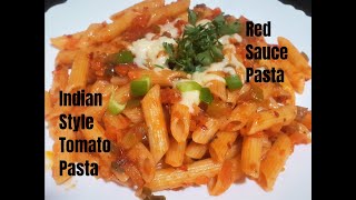 टोमेटो पास्ता की ये आसान सी रेसिपी देखकर आप सभी तरीके भूल जाओगे Indian Style Tomato Pasta Recipe [upl. by Solohcin]