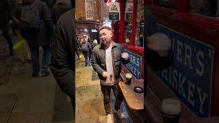 Ireland’s Most Expensive Guinness🍻 templebar dublin christmas winter guinness chalkandcheese [upl. by Noram]