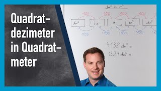 Quadratdezimeter in Quadratmeter umrechnen umwandeln [upl. by Notliw]