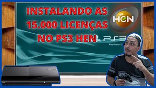 Como Instalar as 15000 licenças no PLAYSTATION 3 [upl. by Otho361]