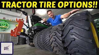 THE ULTIMATE TRACTOR TIRE GUIDE TREAD PATTERN OPTIONS 👨‍🌾🚜 [upl. by Bendix]