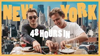 48 HOURS IN NEW YORK  Londoners Discover The Best Bars amp Restaurants in NYC 🚕🗽🍎 [upl. by Resee430]