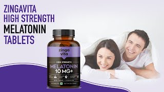 Zingavita High Strength Melatonin Tablets [upl. by Aicirtel]