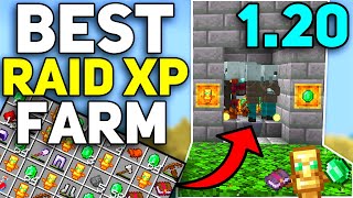 BEST RAID FARM 120 Minecraft Bedrock  UNLIMITED TOTEMS [upl. by Groeg998]