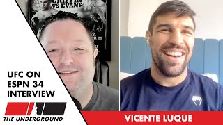 Vicente Luque talks UFC title shot first main event focus against Belal Muhammad [upl. by Sucramat]