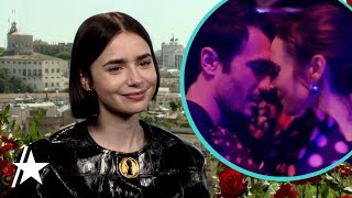 Lily Collins Reveals Why New Love Interest In ‘Emily In Paris’ Is PERFECT [upl. by Elocel]