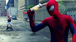 SpiderMan vs Rhino  Final Fight Scene  The Amazing SpiderMan 2 2014 Movie CLIP HD [upl. by Lytton]