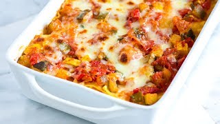 Easy Vegetable Lasagna Recipe  How to Make Fresh Vegetable Lasagna [upl. by Redliw943]