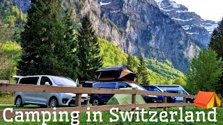 Switzerland camping sites 🇨🇭 Galrus 4k walking tour [upl. by Theurer960]