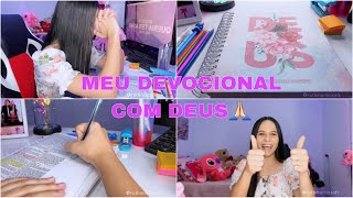 COMO FAZER DEVOCIONAL🙌🏻💕 meu devocional com DeusRuth Martins [upl. by Sedlik84]