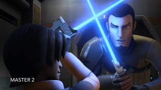 Kanan vs Ezra Lightsaber Training Star Wars Rebels HD [upl. by Delogu423]