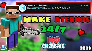 How to Make Aternos 247 Server 1202  In Aternos  🤯  No Clickbait  MINECRAFT [upl. by Foah]