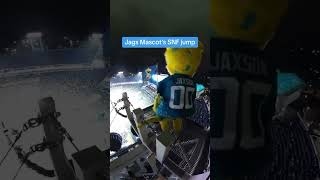 Jags mascot JUMPS OUT OF THE STADIUM sports nflfootball stunt [upl. by Auj]