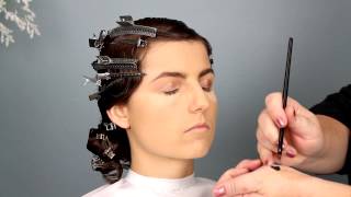 1920s Bridal Hair and Makeup Tutorial [upl. by Eceinej]