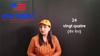 French Numbers 10 20 30 40 etc through Hindi by Nova Campus for Foreign Languages [upl. by Kerianne]