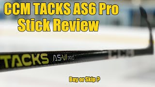 CCM Tacks AS6 Pro hockey stick review  Is the ASVI better than the ASV Pro [upl. by Enovi75]