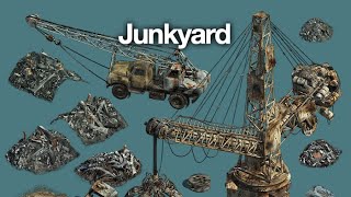 quotJunkyardquot AddOn asset preview video [upl. by Ifen]