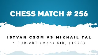 Istvan Csom vs Mikhail Tal • EURchT Men 5th 1973 [upl. by Neenahs]