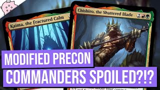 Modified Precon Commanders Spoiled  Chishiro  Kamigawa Neon Dynasty Spoilers amp Leaks  MTG [upl. by Ellehcor]