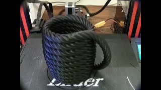 3d Printed Timelapse Rope Coil Mug [upl. by Gagnon]