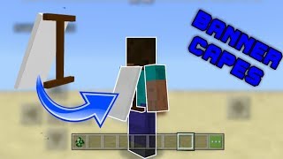 Wearable Banner Capes in MCPE  Minecraft Addon [upl. by Bortman]