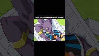 Bro enters wrong time line dragonballsuper anime goku blac [upl. by Alaj]