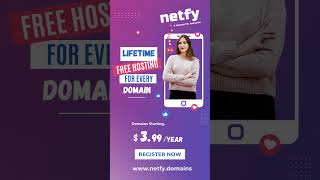 Get a free web hosting plan when you buy a domain on Netfy Domains [upl. by Hanselka]