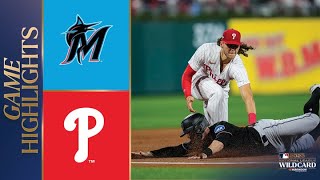 Marlins vs Phillies Game 2 Highlights 10423  MLB Highlights [upl. by Marietta]