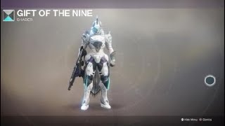 Destiny 2 Titan with Virtuous Ornaments and Gift of the Nine Shader [upl. by Ahsekyw]