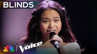 14YearOld Raina Chans Powerhouse Performance Leaves Coaches in Awe  The Voice Blind Auditions [upl. by Ahsenor]