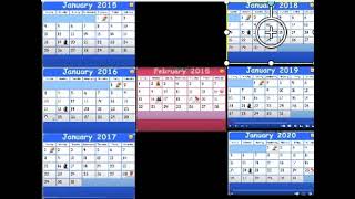 Starfall Calendar 6 January Calendars and 1 February Calendar in the middle [upl. by Eat958]