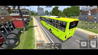 National Travels Bharat Benz MG Leera BS6 AC Sleeper Bus Driver  Bus Simulator Indonesia [upl. by Manvell575]