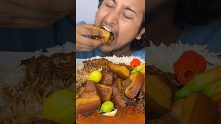 SPICY PORK MEAT MUKBANG 🥩 mukbang [upl. by Nemzzaj]