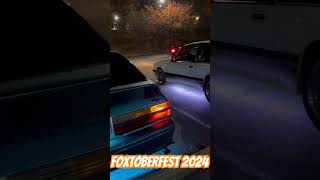 Badass lineup of teal Cobras and Saleens foxtoberfest2024 foxbodymustang foxbody camchop ford [upl. by Mount]