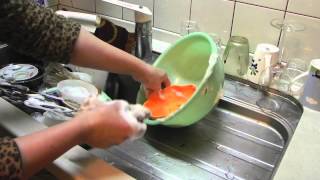 Japanese style dish washing [upl. by Vivie]