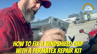 How to Fix a Windshield Chip With a Permatex Windshield Repair Kit [upl. by Lierbag]