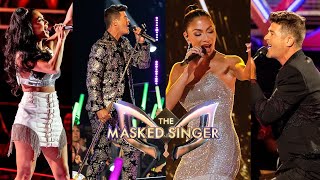 The Masked Singer All Nicole Scherzinger And Robin Thicke Performances [upl. by Nede515]