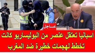 عاجل  اسبانيا تقوم باعتقال عنصر من البوليساريو كانت تخطط لهجمات خطيرة ضد المغرب [upl. by Anirahc580]