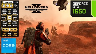 Helldivers 2 on GeForce GTX 1650 4GB [upl. by Nylzor747]