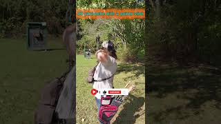 Can You Hit a Target at 20 Yards With Just a Stick shorts archery [upl. by Idnor]