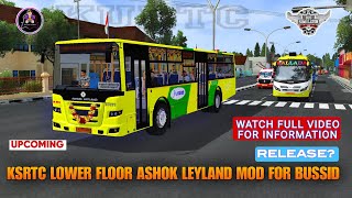 ksrtc lower floor ashok Leyland Jan bus mod for bussid [upl. by Akinuahs862]