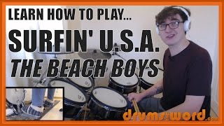 ★ Surfin USA The Beach Boys ★ Drum Lesson PREVIEW  How To Play Song Frank DeVito [upl. by Heimlich]