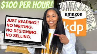 Website Paying 100 Per Hour For Reading Amazon KDP Books Make Money Online 2022  WFH Side Hustles [upl. by Einnoj]