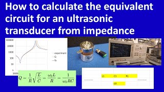 How to calculate the equivalent circuit for an ultrasonic transducer from impedance [upl. by Leahcimdivad79]