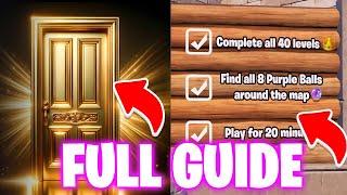 How To Complete IQ Escape Room Fortnite  IQ Escape Room Map Guide  by vndg [upl. by Haraj]