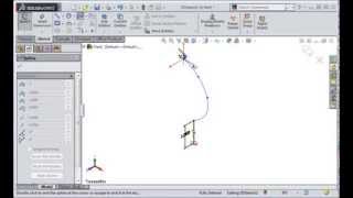 Using 3D Splines in SolidWorks [upl. by Odlanor]