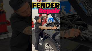 Body line fender dent repair autobodyrepair paintlessdentrepair cardentrepair diy [upl. by Nomzaj]