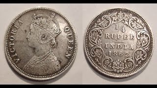 old Rupee 1839 victoria Coin Can [upl. by England]