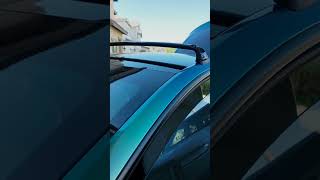 Model Y Roof Rack Installation tesla diy roofrack [upl. by Oinotnas]